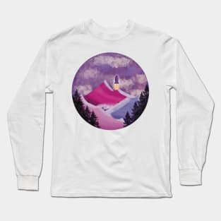 Mountain under the snow Long Sleeve T-Shirt
